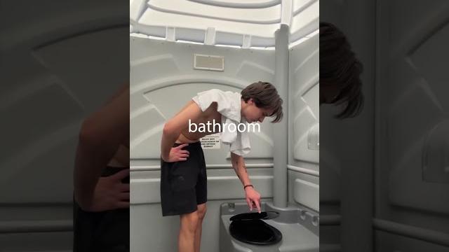 24 hours in a porta potty! #shorts 24 hours in a porta potty! #shorts