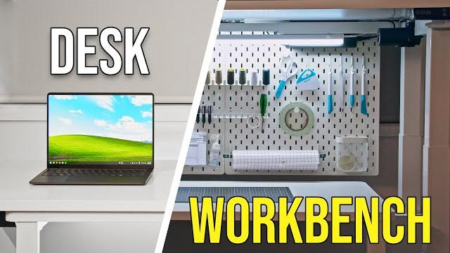 Secret workbench hidden under desk! Secret workbench hidden under desk!