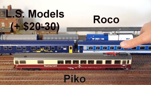 Piko 59662 restaurant car review vs ls model vs roco Piko 59662 restaurant car review vs ls model vs roco