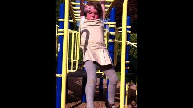 She's a monkey bar girl. just turned five!! She's a monkey bar girl. just turned five!!
