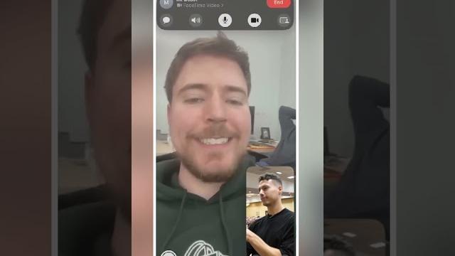 Facetiming with @mrbeast Facetiming with @mrbeast