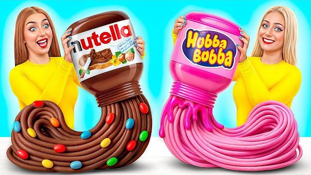 Bubble gum vs chocolate food challenge | kitchen battle with food by multi do challenge Bubble gum vs chocolate food challenge | kitchen battle with food by multi do challenge