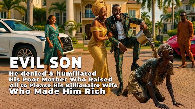 Evil son denies his poor mother for billionaire wife, choosing wealth over the woman who raised him Evil son denies his poor mother for billionaire wife, choosing wealth over the woman who raised him