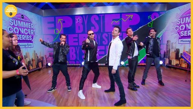 New kids on the block perform 'step by step' New kids on the block perform 'step by step'