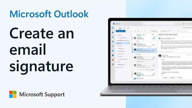 How to add an email signature in outlook | microsoft How to add an email signature in outlook | microsoft