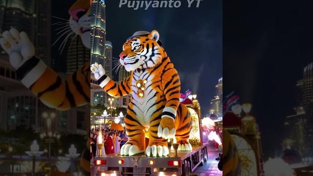 Meriah takbir keliling maskot harimau bergerak #takbirkeliling #lebaran #takbiranterbaru #harimau Meriah takbir keliling maskot harimau bergerak #takbirkeliling #lebaran #takbiranterbaru #harimau