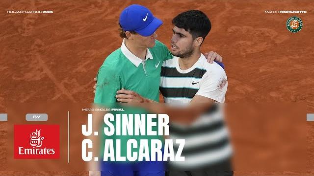 Highlights sinner vs alcaraz final | roland-garros 2025 Highlights sinner vs alcaraz final | roland-garros 2025