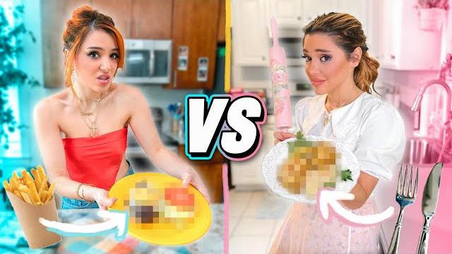 Cooking for our boyfriends challenge! sister vs sister Cooking for our boyfriends challenge! sister vs sister