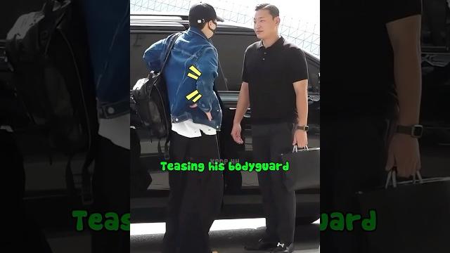 When jungkook teasing his bodyguard #shorts #jungkook #bts When jungkook teasing his bodyguard #shorts #jungkook #bts