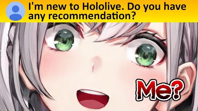 Shirogane noel pressures a newcomer to be her fan Shirogane noel pressures a newcomer to be her fan