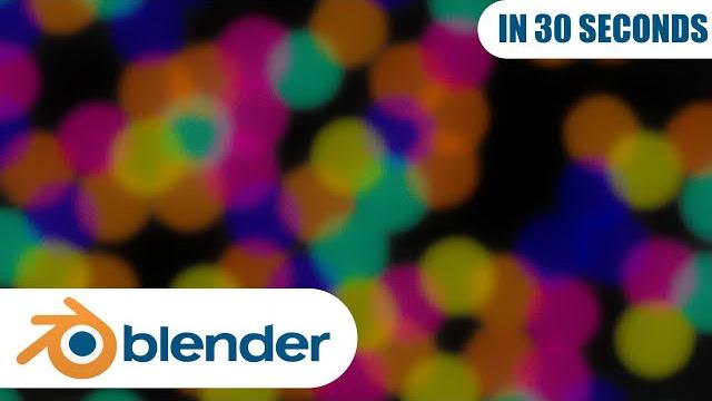 Blender 2.8 simple bokeh effect Blender 2.8 simple bokeh effect