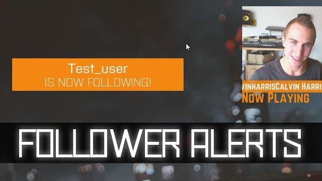 Custom twitch follower alert for obs with nightdev Custom twitch follower alert for obs with nightdev