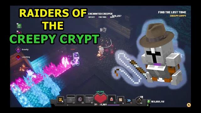 Raiding tombs indiana-style with a whip in creepy crypt (apocalypse+25) - minecraft dungeons Raiding tombs indiana-style with a whip in creepy crypt (apocalypse+25) - minecraft dungeons