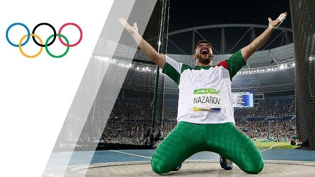 Nazarov wins historic gold in men's hammer throw Nazarov wins historic gold in men's hammer throw