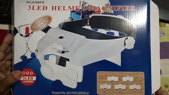 3 led helmet magnifier | digital electronics 3 led helmet magnifier | digital electronics