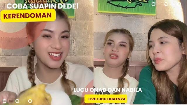 Nabila dan onad live berdua qande lucu Nabila dan onad live berdua qande lucu