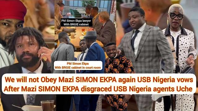 Mazi simon ekpa brief meeting with brgie cabinet in fin court today as pm simon disgraced usb uche Mazi simon ekpa brief meeting with brgie cabinet in fin court today as pm simon disgraced usb uche