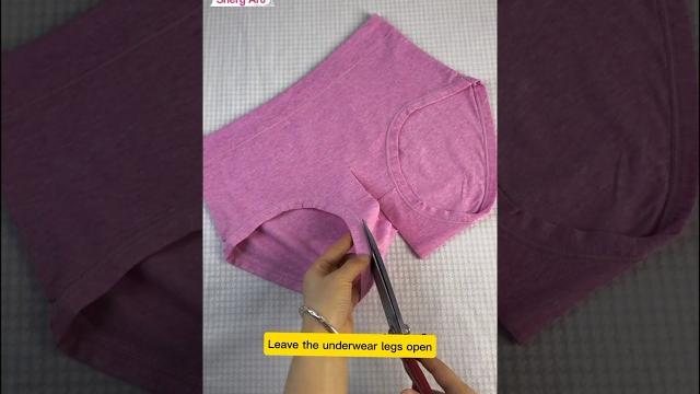 You can also change your underwear into a bra #sewing #shorts You can also change your underwear into a bra #sewing #shorts