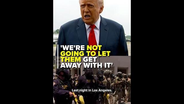 Trump responds to california protests Trump responds to california protests