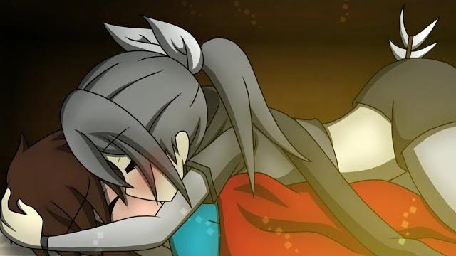 Skelly-girl sneaks into steve's bed... (minecraft anime) Skelly-girl sneaks into steve's bed... (minecraft anime)