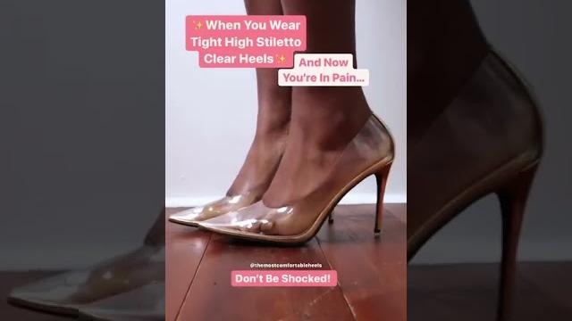 When your wear clear heels and now you’re shocked When your wear clear heels and now you’re shocked