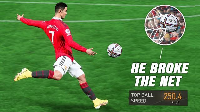 Fifa 23 power shot test but shot speed is 100% (insane) Fifa 23 power shot test but shot speed is 100% (insane)