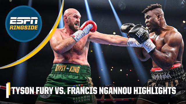 Tyson fury vs. francis ngannou highlights | espn ringside Tyson fury vs. francis ngannou highlights | espn ringside