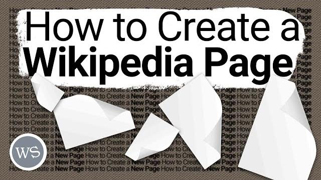 How to create a new wikipedia page | tutorial How to create a new wikipedia page | tutorial