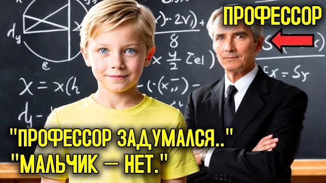 Профессор гарварда сказал, что это невозможно — но тогда десятилетний мальчик поднял руку Профессор гарварда сказал, что это невозможно — но тогда десятилетний мальчик поднял руку