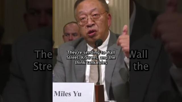 Miles yu: the #ccp has infiltrated wall street and k street to cultivate proxies. #shorts Miles yu: the #ccp has infiltrated wall street and k street to cultivate proxies. #shorts