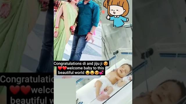 Congratulations di and jiju pyari si beti ke liye Congratulations di and jiju pyari si beti ke liye