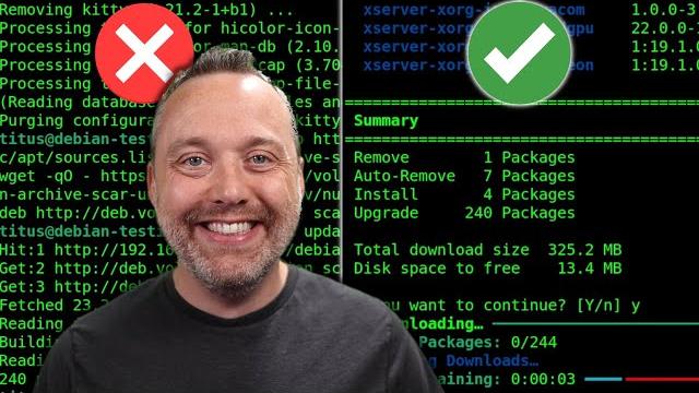 Stop using apt Stop using apt