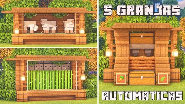 5 automatic farms to start in minecraft | easy tutorial 5 automatic farms to start in minecraft | easy tutorial