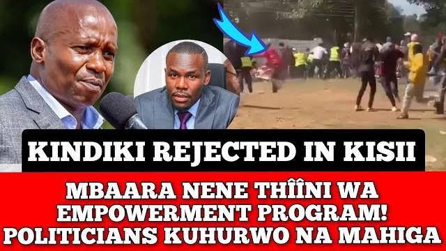 Kindiki rejected in kisii! mbaara nene kisii thîîni wa empowerment program! politians kuhurwo Kindiki rejected in kisii! mbaara nene kisii thîîni wa empowerment program! politians kuhurwo