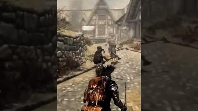 Сражение за вайтран skyrim #shorts Сражение за вайтран skyrim #shorts