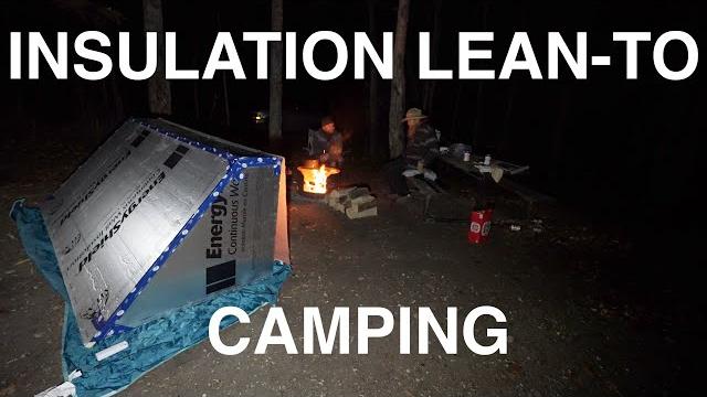 Insulation lean-to camping Insulation lean-to camping