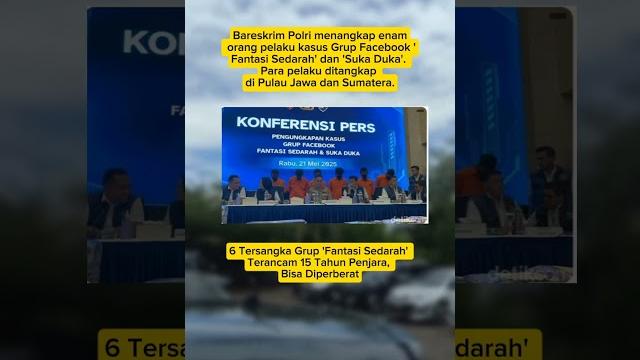 6 orang jadi tersangka pembuatan grup fantasi sedarah#viralshort #trending #viralvideo #video 6 orang jadi tersangka pembuatan grup fantasi sedarah#viralshort #trending #viralvideo #video