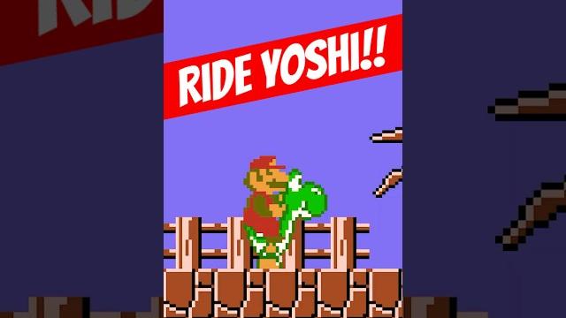 Ride yoshi in super mario bros. (nes)!! Ride yoshi in super mario bros. (nes)!!