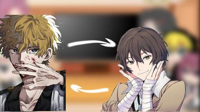 Реакция токийских мстителей на такемичи как дазай|| tokyo revengers react to takemichi as dazai Реакция токийских мстителей на такемичи как дазай|| tokyo revengers react to takemichi as dazai