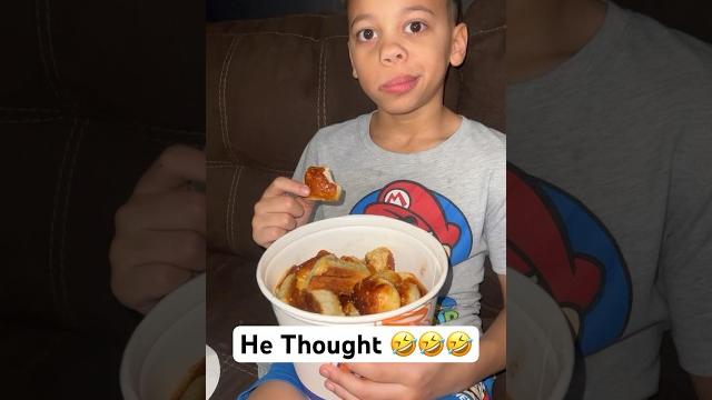 Son angry he can’t eat bucket of pretzels for dinner Son angry he can’t eat bucket of pretzels for dinner