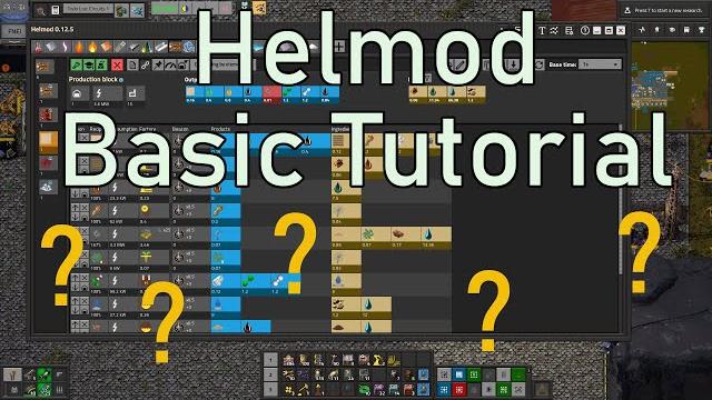 Factorio 1.1 basic helmod tutorial Factorio 1.1 basic helmod tutorial
