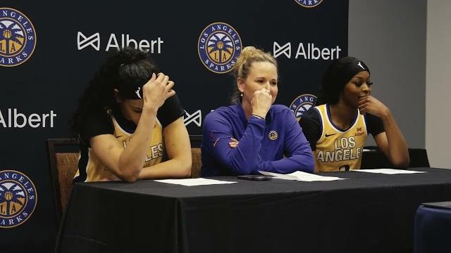 La sparks basketball | postgame press conference La sparks basketball | postgame press conference