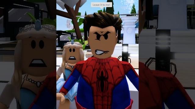 I met a "totally real" spiderman in brookhaven #shorts I met a "totally real" spiderman in brookhaven #shorts