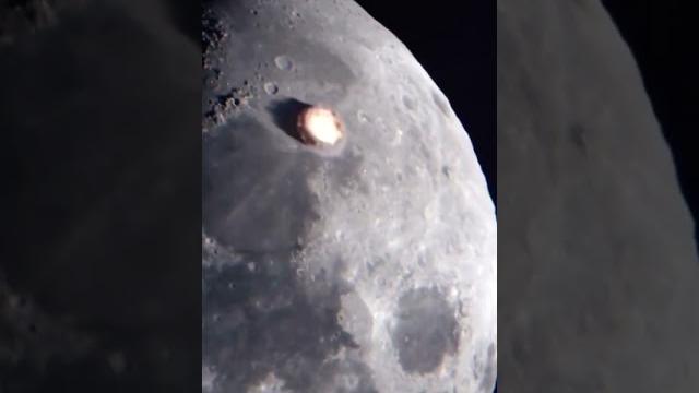 Asteroid hitting the moon#lunarsurface #telescope #moon #asteroid #nasa #space #shorts Asteroid hitting the moon#lunarsurface #telescope #moon #asteroid #nasa #space #shorts