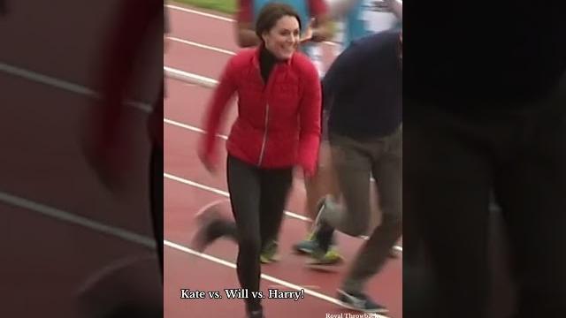 Royal throwback: kate vs. will vs. harry on the running track! Royal throwback: kate vs. will vs. harry on the running track!