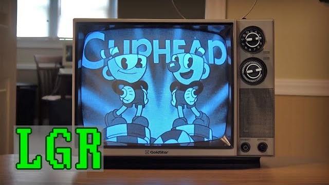 Cuphead on a black & white crt tv Cuphead on a black & white crt tv