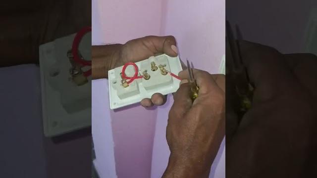 16 amp switch socket connection power board connection #shorts #trending #tech #viral #electric 16 amp switch socket connection power board connection #shorts #trending #tech #viral #electric