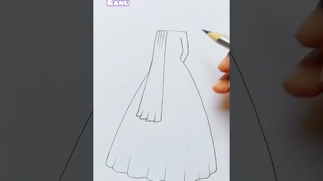 Traditional girl drawing #shorts Traditional girl drawing #shorts
