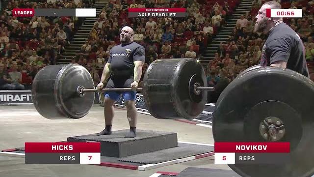 Axle deadlift record at europe's strongest man 2021 Axle deadlift record at europe's strongest man 2021