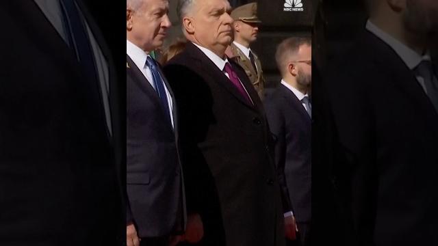 Hungary's pm orban welcomes israeli pm netanyahu as hungary says it will withdraw from the icc Hungary's pm orban welcomes israeli pm netanyahu as hungary says it will withdraw from the icc